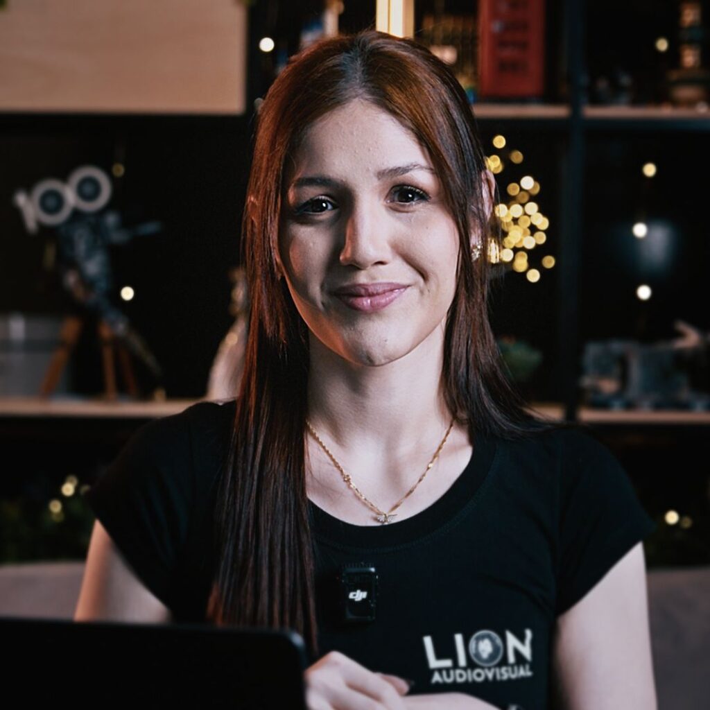 Amanda Marinho, comercial e prospecção da Lion Audiovisual.