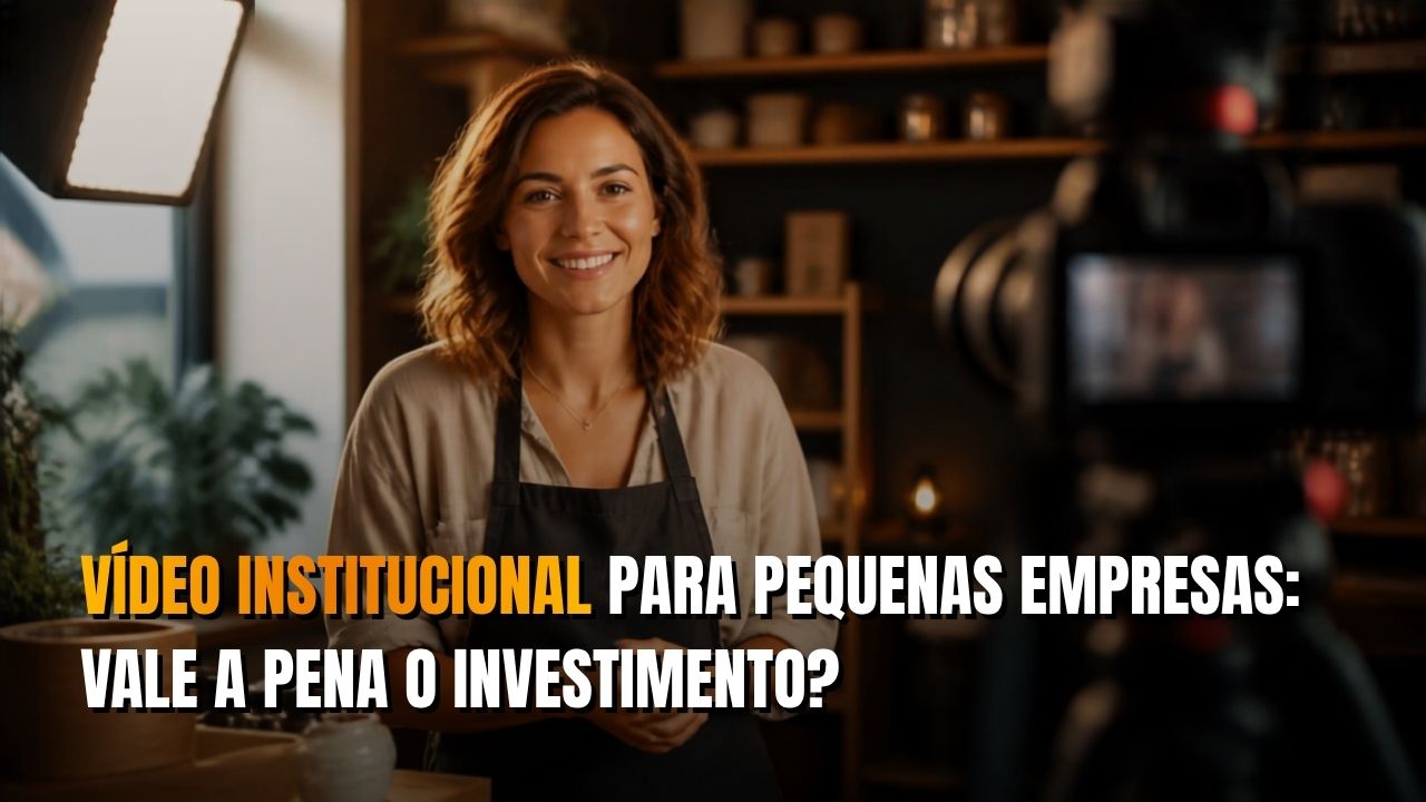 Produção de vídeo institucional para pequena empresa no ambiente de trabalho