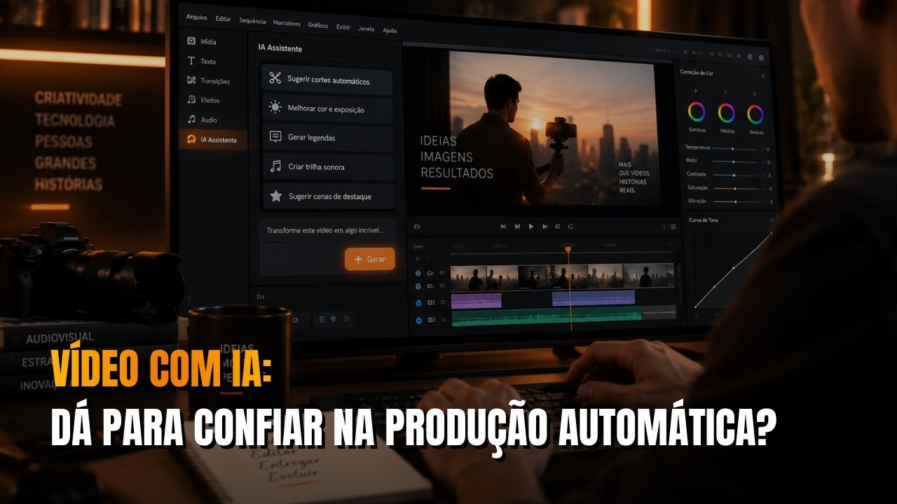 Produção de vídeo combinando inteligência artificial e trabalho humano