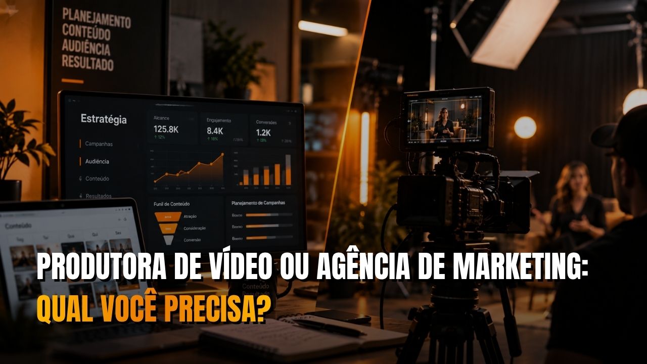 Comparação entre produtora de vídeo e agência de marketing